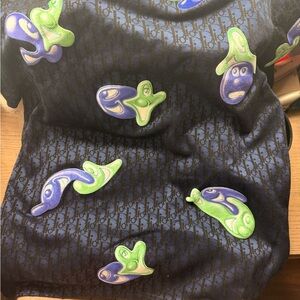 Dior Men’s Black and Green Graphic shirt